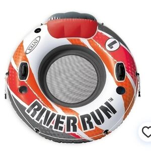 NEW Intex Orange/Red River Run 1 Sport Lounge Inflatable Water Float/Tube